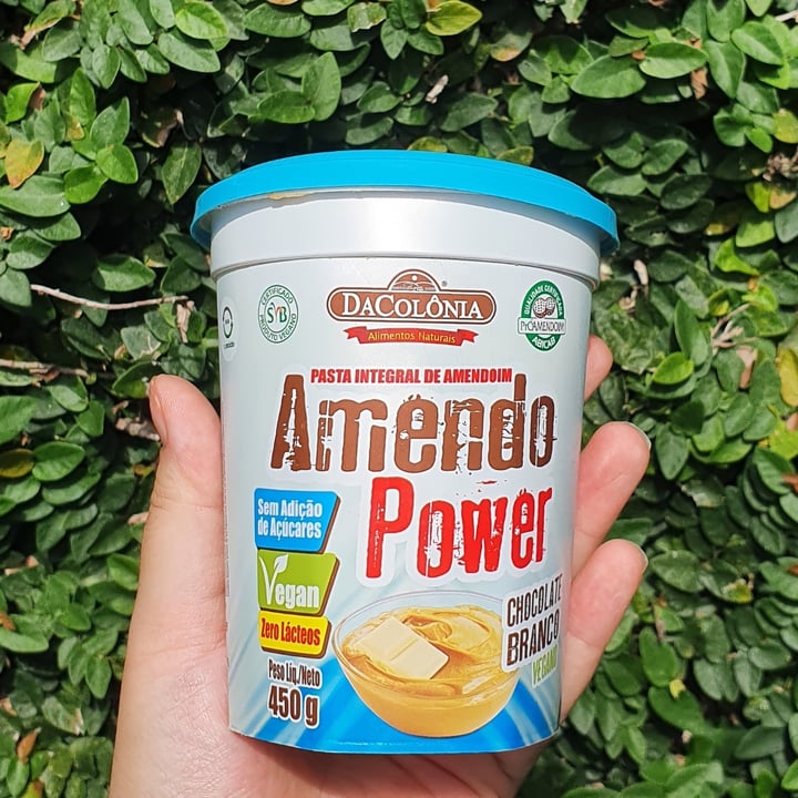 photo of DaColônia Amendo power chocolate branco Vegano shared by @carolsacknus on  18 Apr 2022 - review