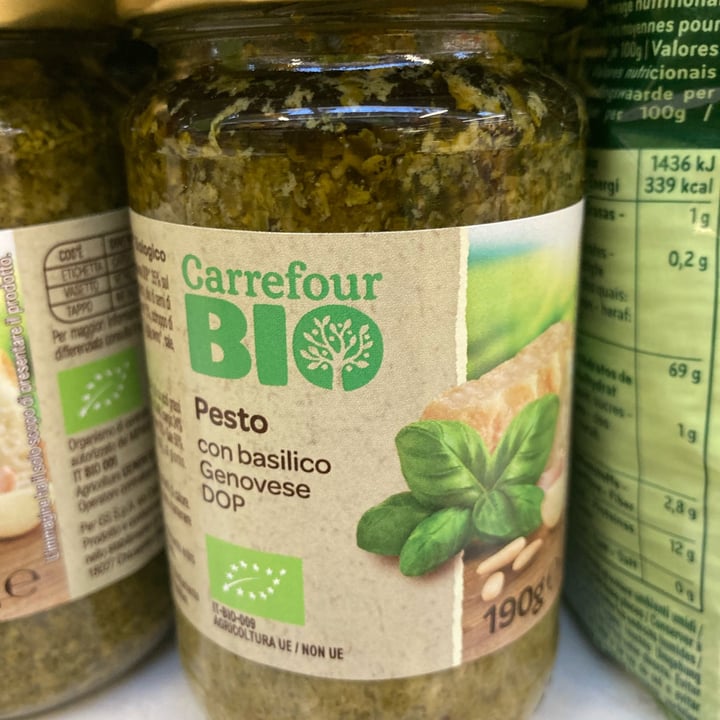 photo of Carrefour Bio Pesto shared by @yleniaepb on  13 Dec 2021 - review