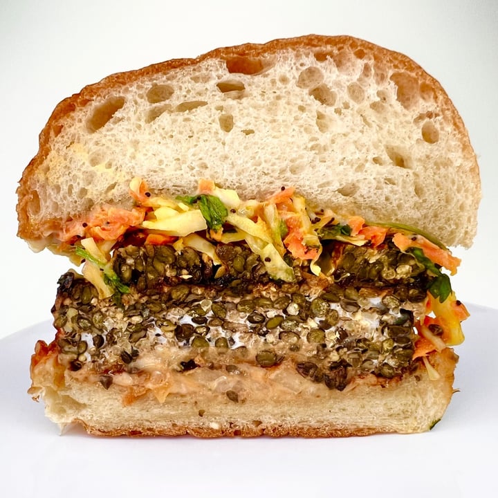 review photo of Fermenter BBQ Bacon Burger shared by @pdxveg on 16 Apr 2022 - review