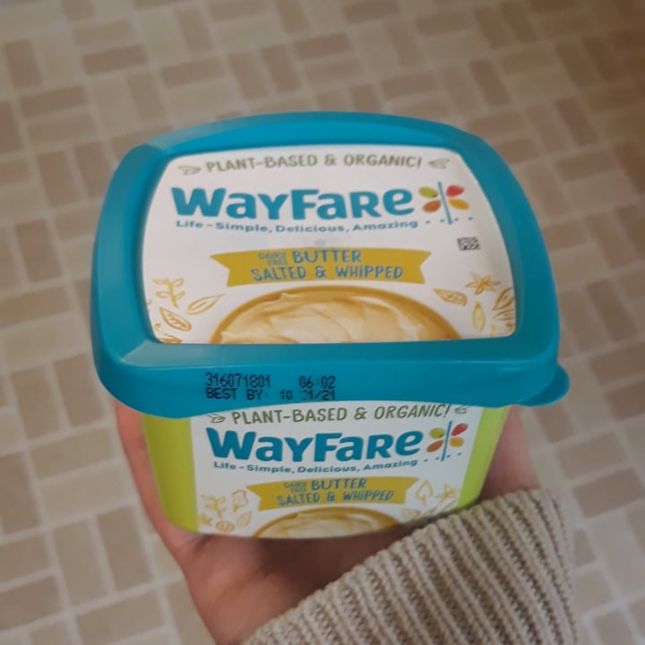 photo of WayFare Warfare Dairy Free Salted Whipped Butter shared by @hannahamell on  15 Dec 2021 - review