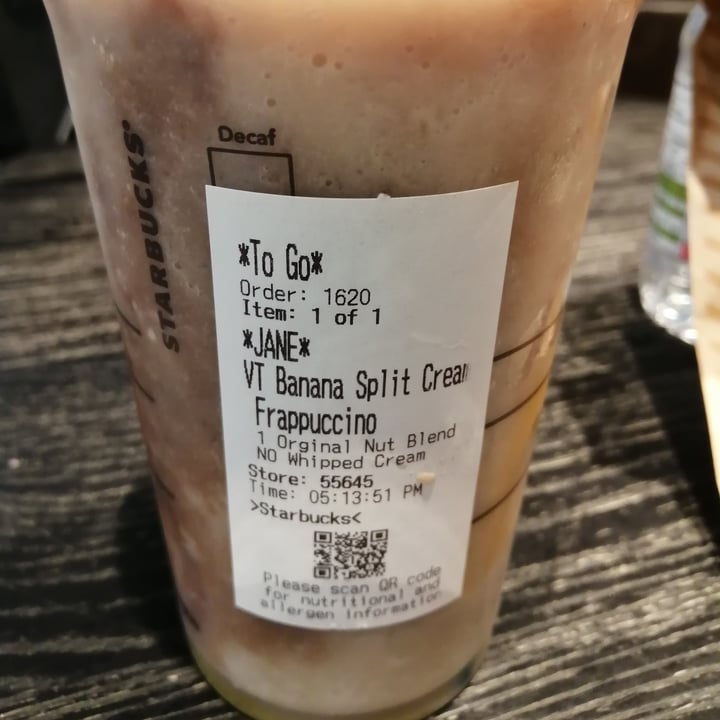 photo of Starbucks banana split shared by @janebee on  23 Jul 2022 - review