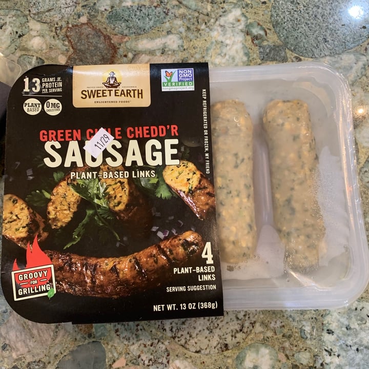 photo of Sweet Earth Green Chile Chedd'r Sausage shared by @anasoto on  14 Nov 2020 - review