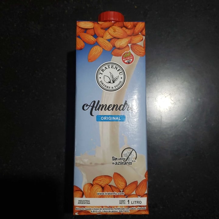 photo of Tratenfu Leche de almendras Original shared by @mbel87 on  07 Oct 2021 - review