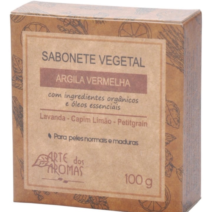 photo of Arte dos Aromas sabonete vegetal argila vermelha shared by @margarethrocha on  18 Jul 2022 - review