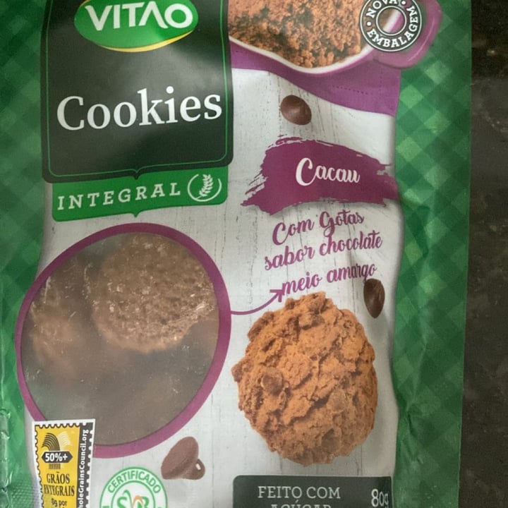 review photo of VITAO Cookies Integral Cacau com gotas de chocolate meio amargo shared by @humbertokenji on 09 May 2022 - review