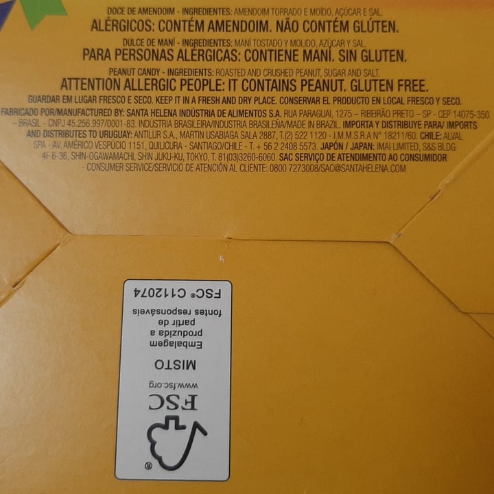 review photo of Santa Helena Paçoquita Original shared by @eapucci on 04 Aug 2021 - review