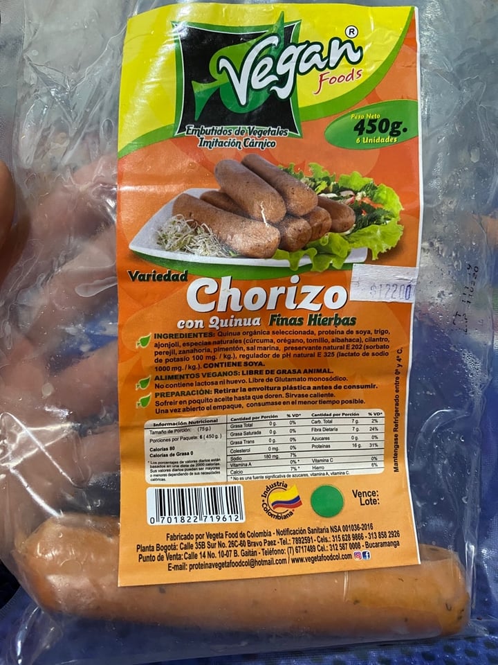 photo of Vemondo Chorizo Con Quinua Finas Hierbas shared by @marilynsan on  26 Dec 2019 - review