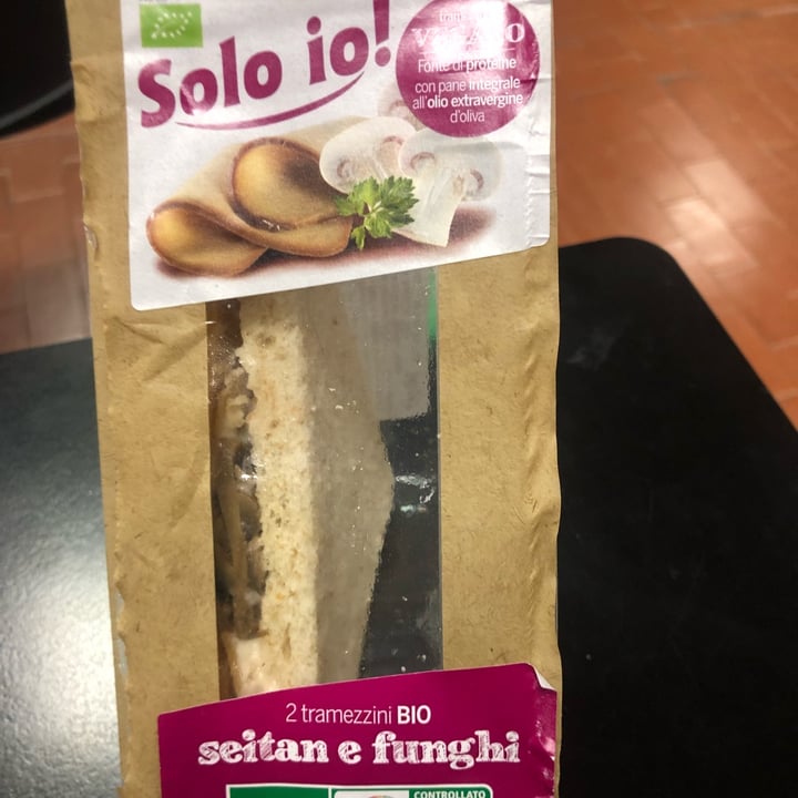 photo of Solo io! Tramezzini funghi e seitan shared by @virginia92dp on  29 Nov 2021 - review