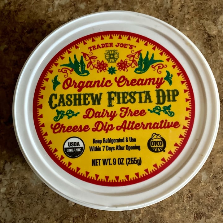 review photo of Trader Joe's Organic Creamy Cashew Fiesta Dip shared by @plantbase6 on 06 Oct 2021 - review