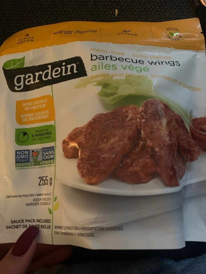 photo of Gardein Sweet and Tangy Barbecue Wings shared by @tzbinden on  18 Oct 2019 - review
