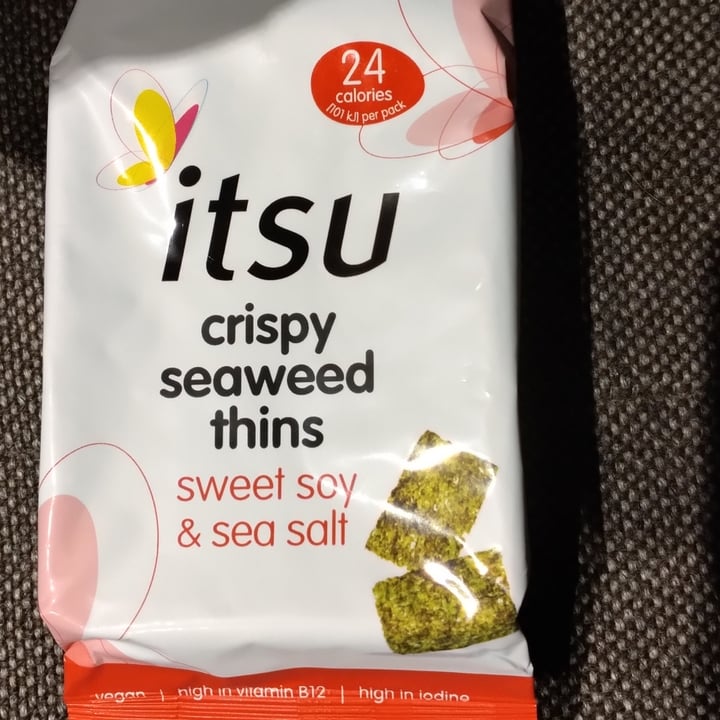 photo of itsu Crispy Seaweed Thins Sweet Soy & Sea Salt shared by @phoenixadair on  26 Jan 2022 - review