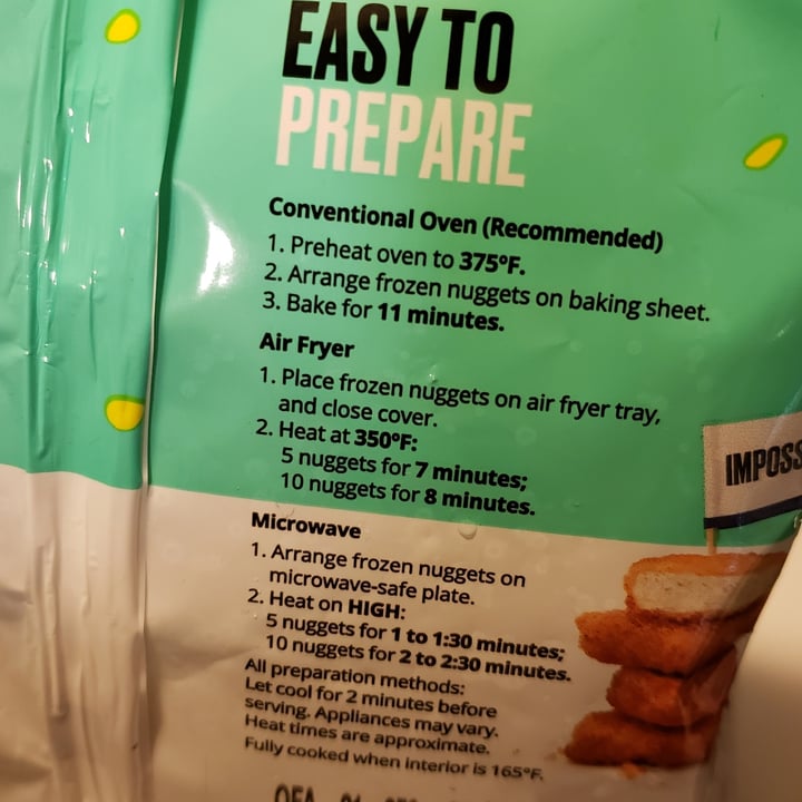 review photo of Impossible Foods Chicken Nuggets shared by @samwisesamgee on 10 Dec 2021 - review