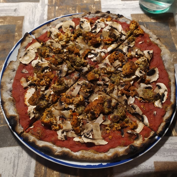 photo of Caffe' Romagnoli Di Romagnoli Pier Federico pizza rossa con funghi, tofu e crema di pistacchio shared by @-chiara- on  14 Jan 2023 - review