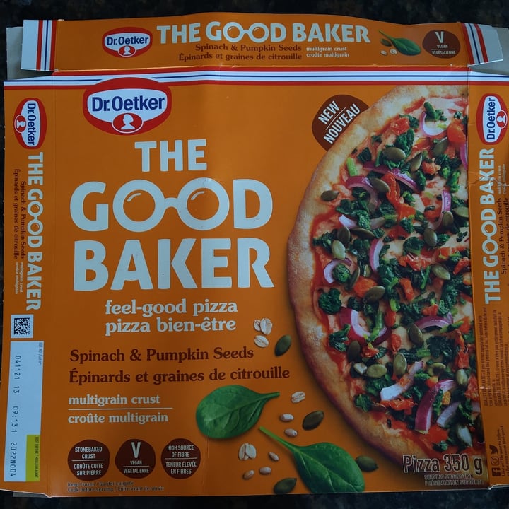 photo of Dr. Oetker The Good Baker Feel-Good Pizza (Spinach & Pumpkin Seeds) shared by @daniellehart on  14 Sep 2022 - review