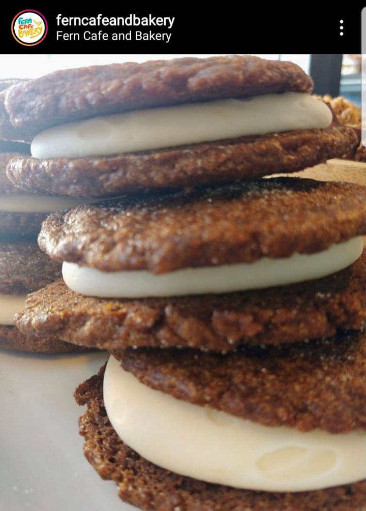 review photo of Fern Cafe and Bakery Ginger Molasses Sammie shared by @vegandyeries on 30 Mar 2020 - review