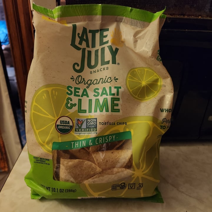 photo of Late July Snacks Sea Salt & Lime shared by @theveganwitch13 on  29 Sep 2022 - review