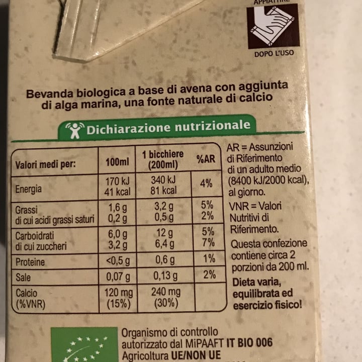 photo of Carrefour Bio Drink Avena shared by @saradiv on  28 Feb 2022 - review