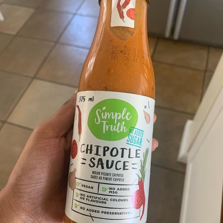 review photo of Simple Truth Chipotle Sauce shared by @varivegan on 09 Jan 2022 - review