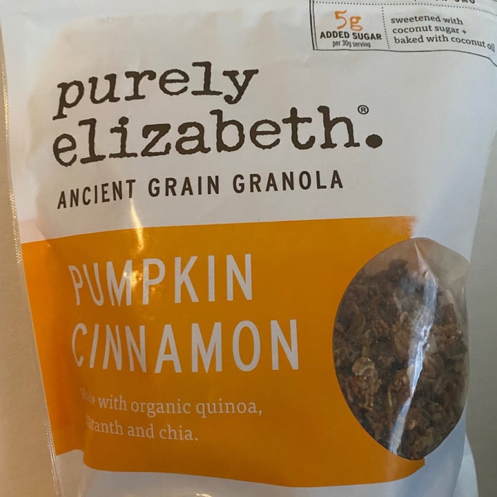 review photo of Purely Elizabeth Pumpkin Cinnamon Ancient Grain Granola shared by @zimc on 02 Aug 2021 - review