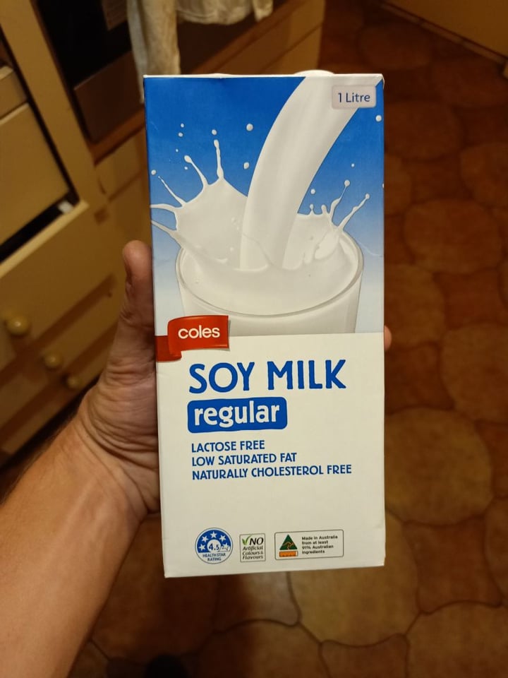 photo of Coles Soy Milk shared by @eatyourgreens on  21 Feb 2020 - review