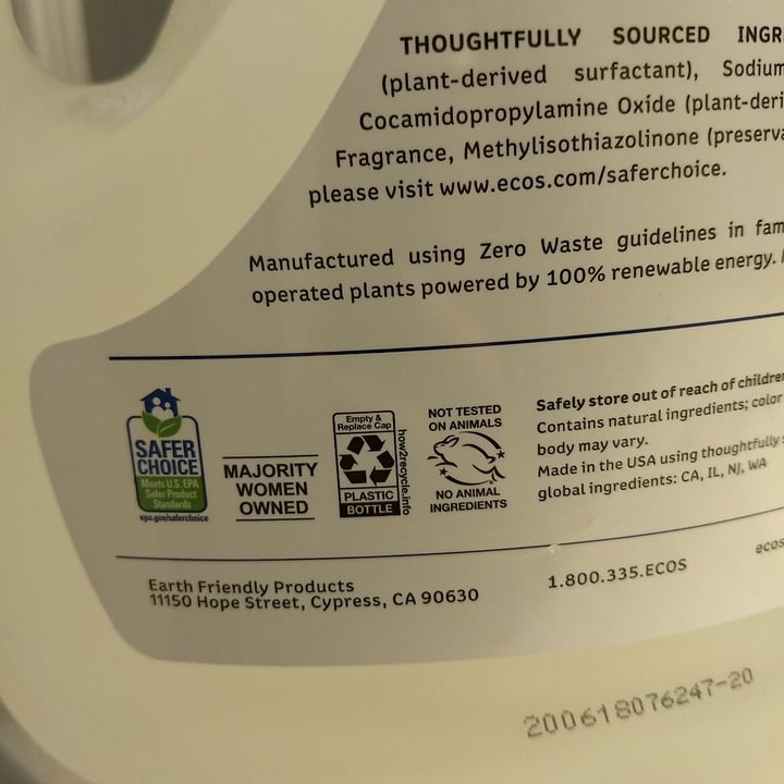photo of Ecos Ecos Laundry Detergent shared by @pinpanpot on  25 Oct 2020 - review