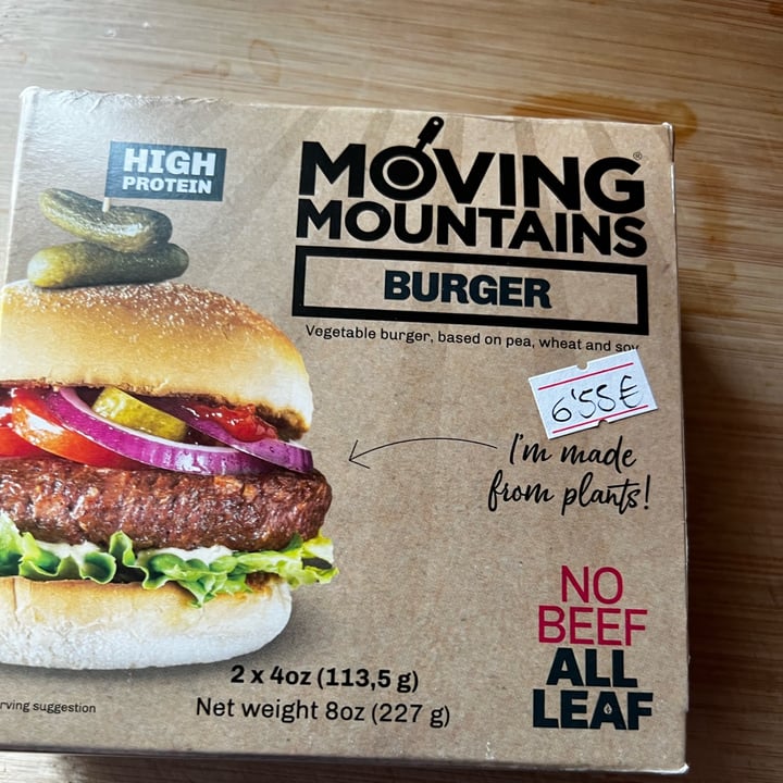 photo of Moving Mountains 2 Plant-based 1/4 lb Burgers shared by @nuriabe on  01 Jul 2022 - review
