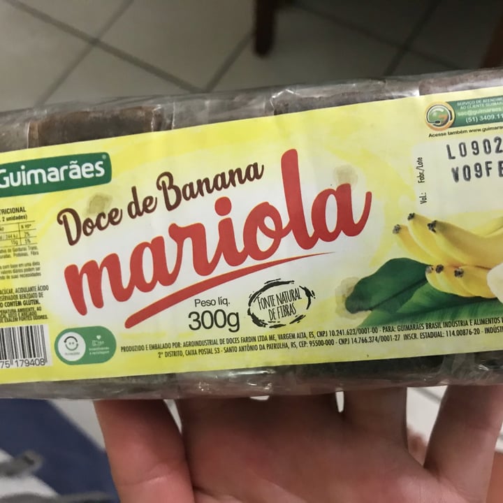 photo of Guimarães doce de banana shared by @vegkate11 on  16 Aug 2022 - review