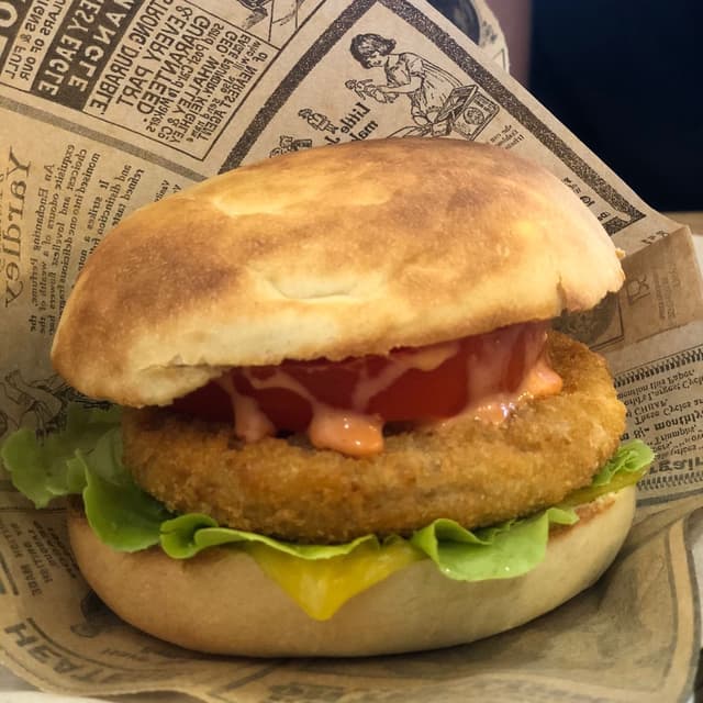 Foto del plato “La Petra hamburger”