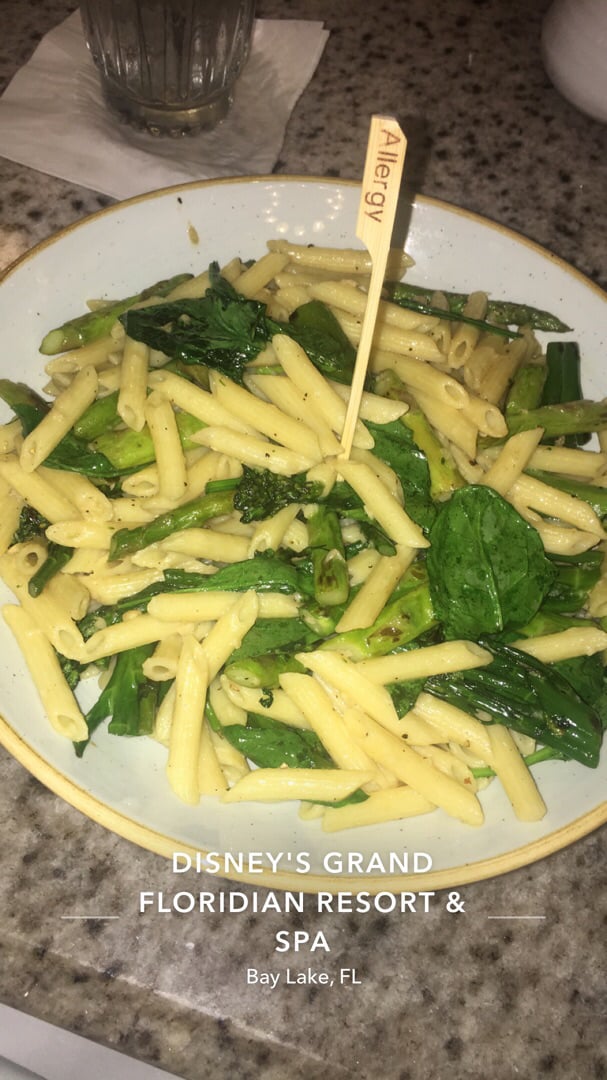 photo of Grand Floridian Cafe Veggie pasta shared by @graceann on  04 Jul 2019 - review