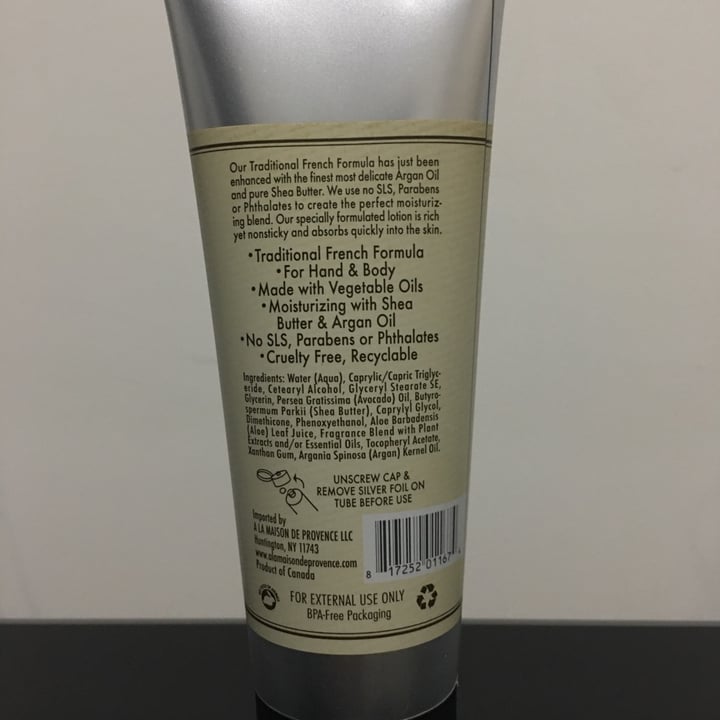 photo of A La Maison de Provence Coconut creme hand cream shared by @licerdrow on  05 Dec 2022 - review