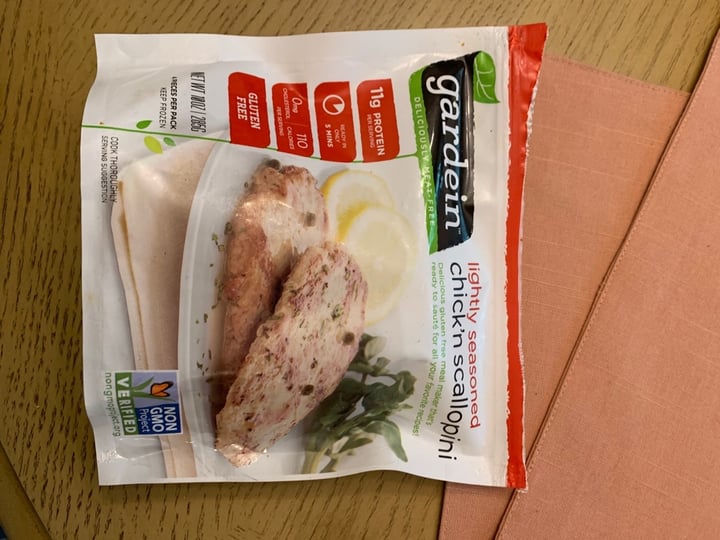 review photo of Gardein Lightly Seasoned Chick’n Scallopini shared by @indiashanthi on 28 Mar 2020 - review