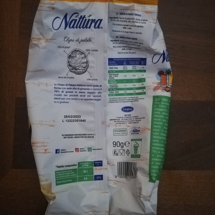 photo of Nattura Chips di Patate shared by @marcomare on  12 Oct 2022 - review