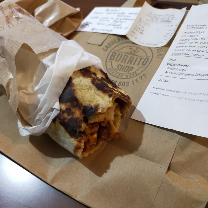 photo of Burrito Shop Vegan burrito shared by @abdallahvegan on  06 Oct 2021 - review