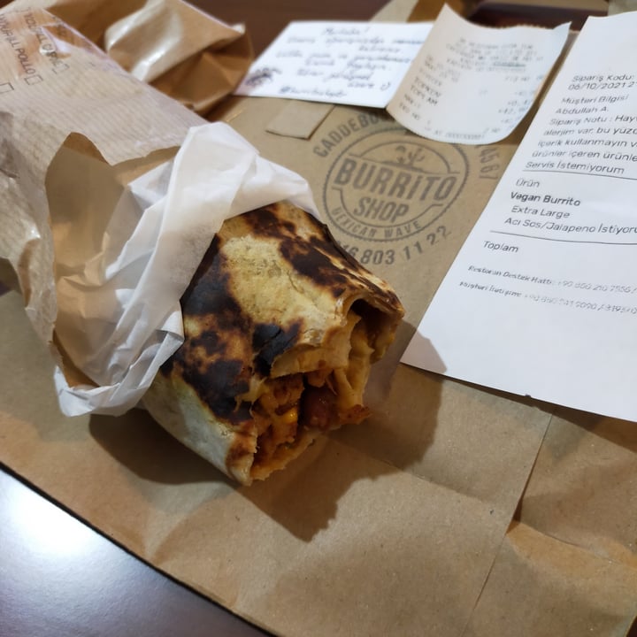 review photo of Burrito Shop Vegan burrito shared by @abdallahvegan on 06 Oct 2021 - review