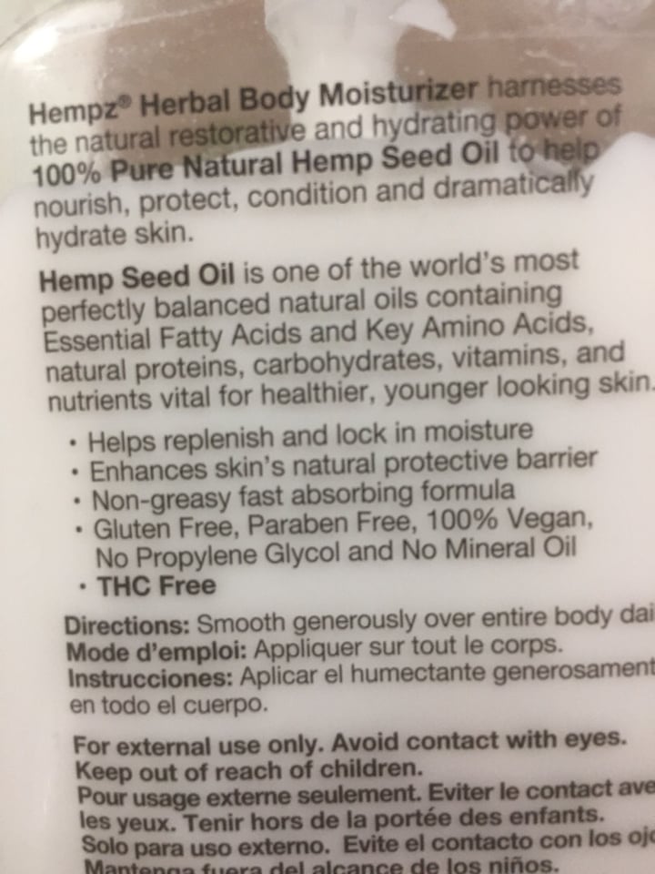 photo of Hempz Sensitive Skin Herbal Body Moisturiser shared by @jnwiley on  10 Aug 2019 - review
