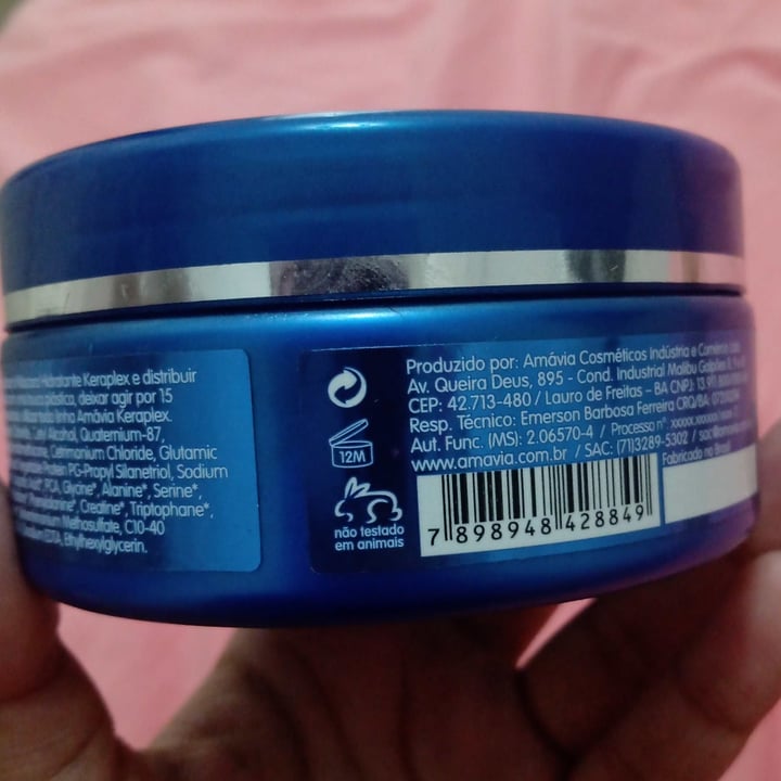review photo of Camávia Keraplex moisturizing mask shared by @elisasampaiocr on 28 Jan 2022 - review
