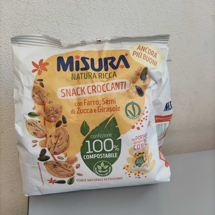photo of Misura Snack croccanti con farro, semi di zucca e girasole shared by @michelab on  04 Jul 2022 - review