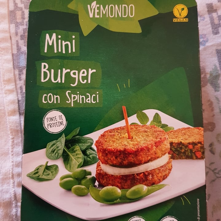 photo of Vemondo Mini burger con spinaci shared by @tinabefa on  26 Jan 2022 - review