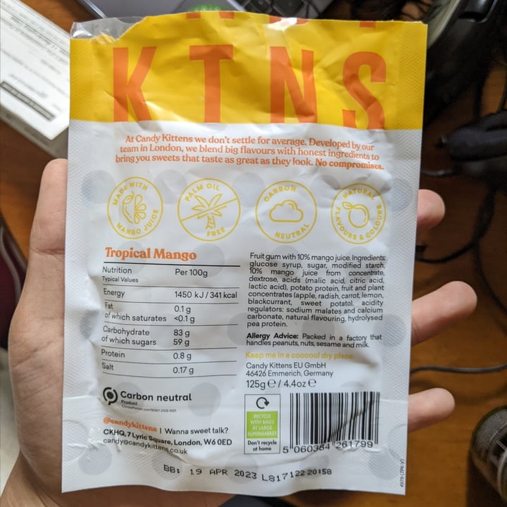 photo of Candy kittens Candy Kittens Tropical Mango shared by @katchan on  22 Aug 2022 - review