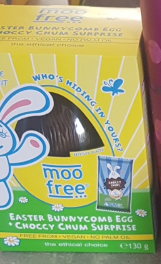 photo of Moo Free Easter Bunycomb egg shared by @nataliafr on  17 Apr 2020 - review