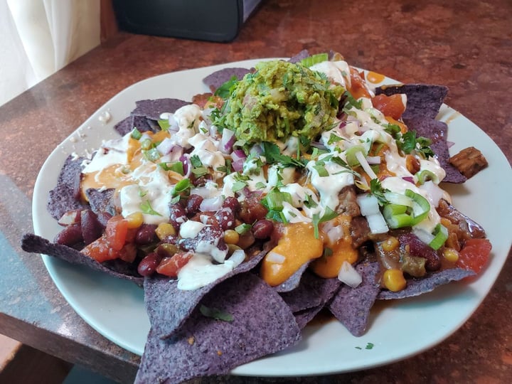 review photo of Dandelion Communitea Cafe Nachos Libre (Loaded) shared by @blackveganfoodie on 14 Jan 2020 - review