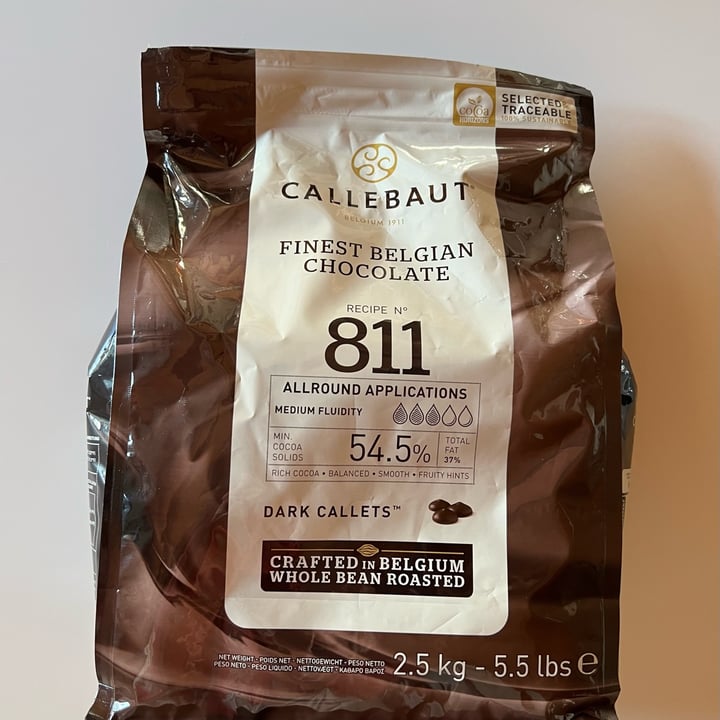 photo of Callebaut Chispas de chocolate belga 54% shared by @alevegan00 on  02 Dec 2021 - review