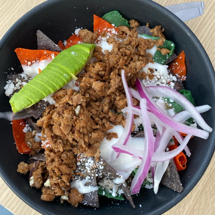 photo of Buena Vida - Plant Based Bar Chilaquiles con soya shared by @cecimvm on  10 Dec 2021 - review