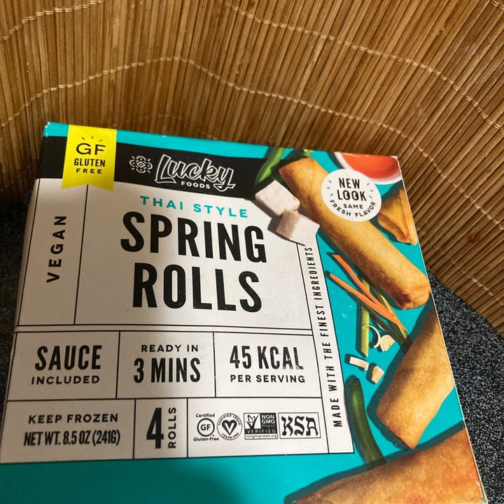 review photo of Lucky Foods Thai Style Spring Rolls shared by @veganpantrydotcom on 01 Oct 2022 - review