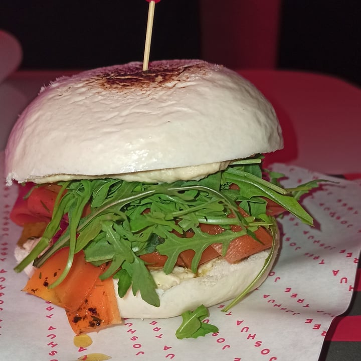 photo of Joshua Tree Cafe Bao salmon & cream cheese Vegan shared by @annamiou on  29 Mar 2022 - review