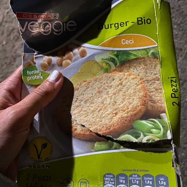 review photo of Despar Veggie burger di ceci shared by @gaiasbb on 09 Jul 2022 - review