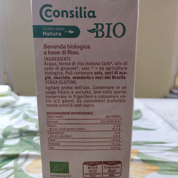 photo of Consilia bio Riso Drink  shared by @nat00 on  12 Mar 2022 - review