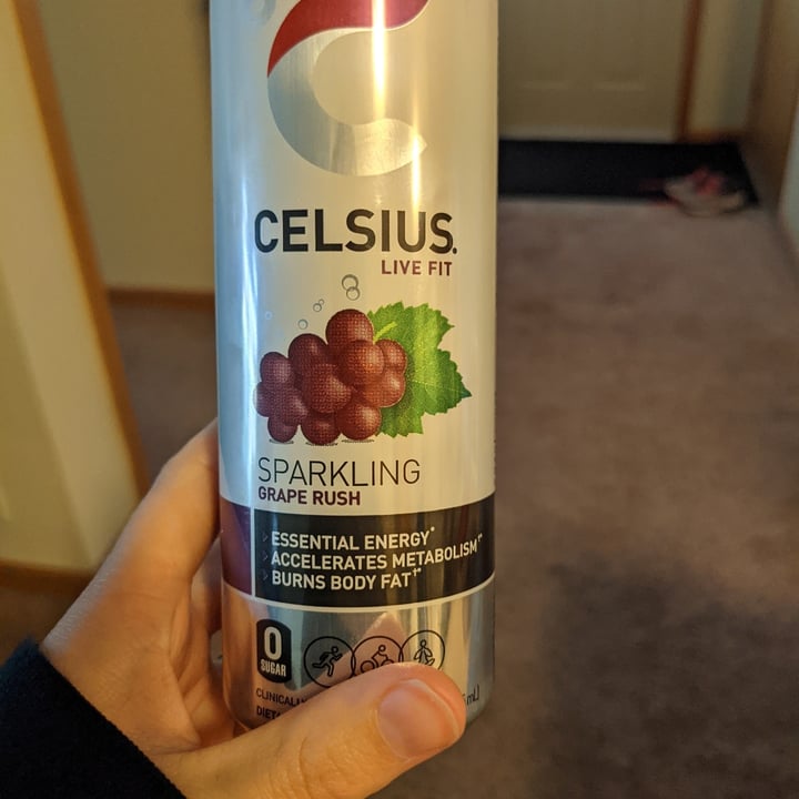 photo of Celsius Sparkling Grape Rush shared by @iheartanimals on  31 Jul 2021 - review