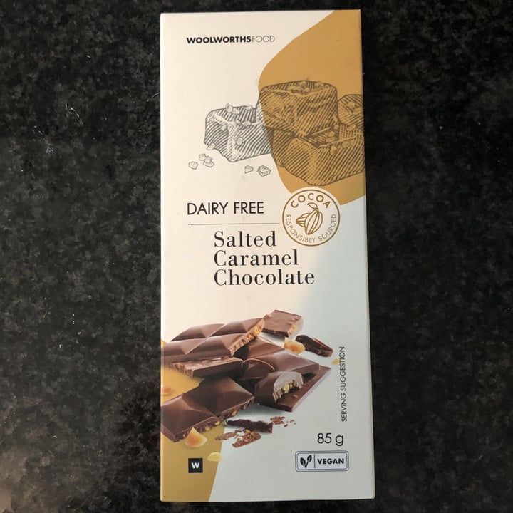 photo of Woolworths Food Dairy Free Salted Caramel Chocolate shared by @benwolf on  30 Oct 2020 - review