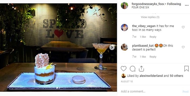 photo of 416 (Four One Six) Vegan Dishes shared by @forgoodnessseyks on  11 Oct 2019 - review
